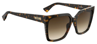 Moschino MOS079/S women Havana Geometric Sunglasses