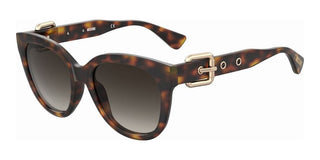 Moschino MOS143/S women Havana Geometric Sunglasses