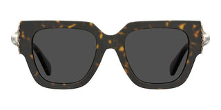 Moschino MOS153/S women Havana Squared Sunglasses