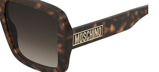 Moschino Mos180/s Women Havana Squared Sunglasses