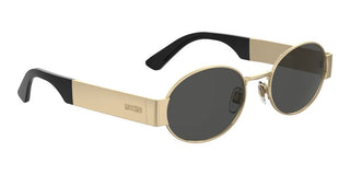 Moschino Mos185/s Unisex Rose Gold Oval Sunglasses