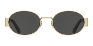 Moschino Mos185/s Unisex Rose Gold Oval Sunglasses