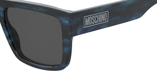 Moschino Mos187/s Men Blue Squared Sunglasses