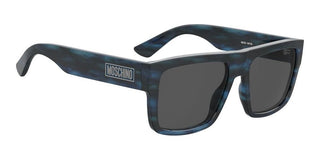 Moschino Mos187/s Men Blue Squared Sunglasses
