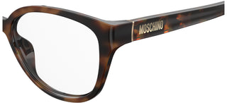 Moschino MOS556 women Havana Squared Eyeglasses