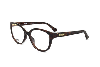 Moschino MOS556 women Havana Squared Eyeglasses