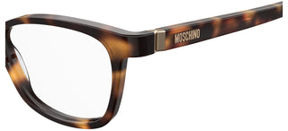 Moschino MOS558 women Havana Rectangle Eyeglasses