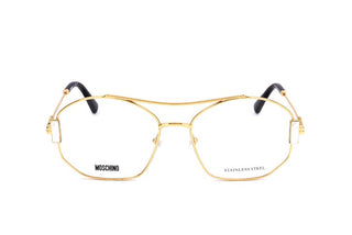 Moschino MOS563 women Gold Pilot Eyeglasses