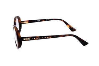 Moschino Mos594 Women Havana Oval Eyeglasses