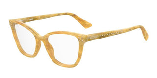 Moschino MOS595 women Yellow Rectangle Eyeglasses