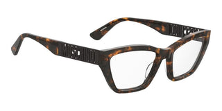 Moschino Mos634 Women Havana Rectangle Eyeglasses
