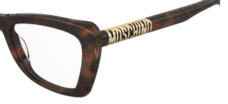 Moschino Mos649 Women Havana Butterfly Eyeglasses