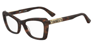 Moschino Mos649 Women Havana Butterfly Eyeglasses