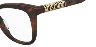 Moschino Mos650 Women Havana Rectangle Eyeglasses