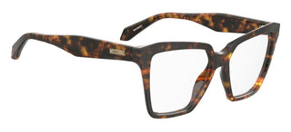 Moschino Mos657 Women Havana Squared Eyeglasses