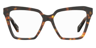 Moschino Mos657 Women Havana Squared Eyeglasses