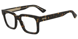 Moschino Mos659 Men Havana Squared Eyeglasses