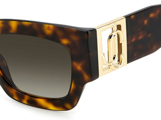 Jimmy Choo NENA/S women Havana Squared Sunglasses