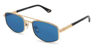 Police New Crossroads 3 Splq84 Unisex Gold Geometric Sunglasses
