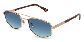 Police New Crossroads 3 Splq84 Unisex Rose Gold Geometric Sunglasses