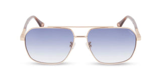 Police New Crossroads 4 Splq85 Unisex Rose Gold Geometric Sunglasses