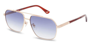 Police New Crossroads 4 Splq85 Unisex Rose Gold Geometric Sunglasses