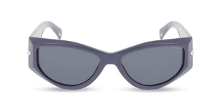 Police New Dawn 3 Splr25e Unisex Violet Geometric Sunglasses