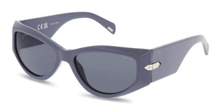 Police New Dawn 3 Splr25e Unisex Violet Geometric Sunglasses