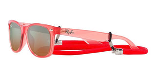 Ray-Ban NEW WAYFARER JUNIOR RJ 9052S unisex Red Squared Sunglasses