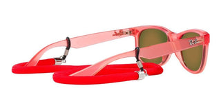 Ray-Ban NEW WAYFARER JUNIOR RJ 9052S unisex Red Squared Sunglasses