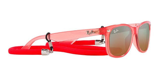 Ray-Ban NEW WAYFARER JUNIOR RJ 9052S unisex Red Squared Sunglasses