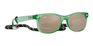 Ray-Ban NEW WAYFARER JUNIOR RJ 9052S unisex Green Squared Sunglasses