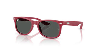 Ray-ban New Wayfarer Junior Rj 9052s Unisex Red Squared Sunglasses
