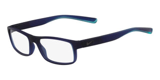 Nike Nike 7090 Men Blue Geometric Eyeglasses
