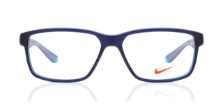 Nike Nike 7092 Men Blue Geometric Eyeglasses