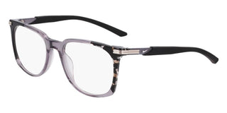 Nike Nike 7310 Unisex Black Geometric Eyeglasses