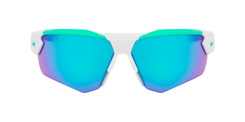 Nike Nike Cloak Duo Ev24036 Men Silver Geometric Sunglasses