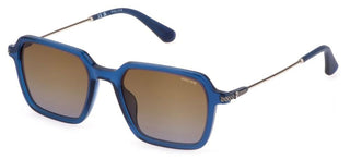 Police OCTANE 7 SPLL10 unisex Blue Geometric Sunglasses