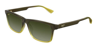 Maui Jim OKINA MJ0587S men Green Squared Sunglasses