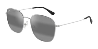 Maui Jim Olali Af Mj0657sa Unisex Silver Geometric Sunglasses