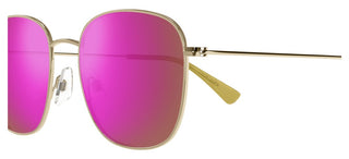 Maui Jim Olali Af Mj0657sa Unisex Gold Geometric Sunglasses