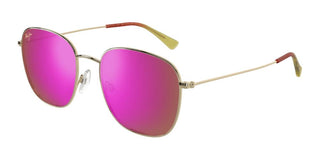 Maui Jim Olali Af Mj0657sa Unisex Gold Geometric Sunglasses