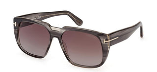 Tom Ford OLIVER-02 FT 1025 men Brown Geometric Sunglasses