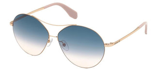 Adidas Originals OR0001 women Gold Round Sunglasses