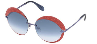 Adidas Originals OR0019 women Red Round Sunglasses