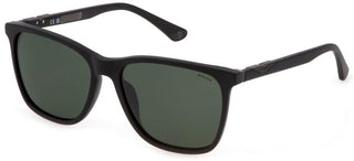 Police ORIGINS 1 SPL872Z unisex Black Squared Sunglasses