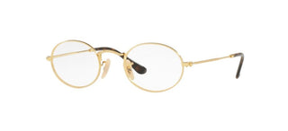 Ray-Ban OVAL METAL RX 3547V unisex Gold Round Eyeglasses