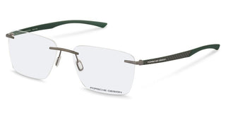 Porsche Design P8774 Unisex Grey Rectangle Eyeglasses