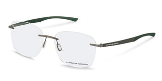 Porsche Design P8774 Unisex Grey Rectangle Eyeglasses