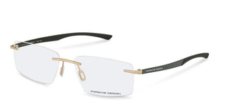 Porsche Design P8774 Unisex Gold Rectangle Eyeglasses